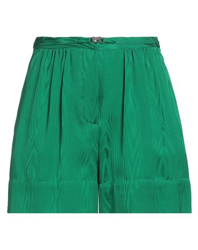 Boutique Moschino Woman Shorts & Bermuda Shorts Green Size 4 Viscose