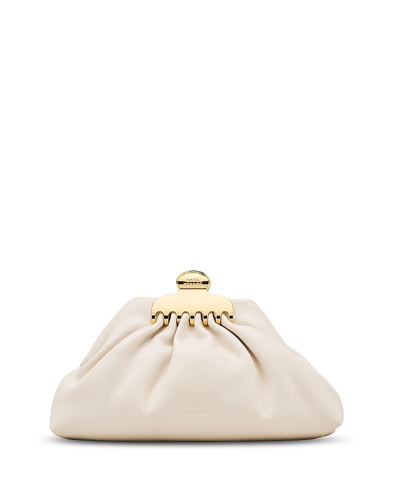 The Glam Claw Clip Leather Clutch