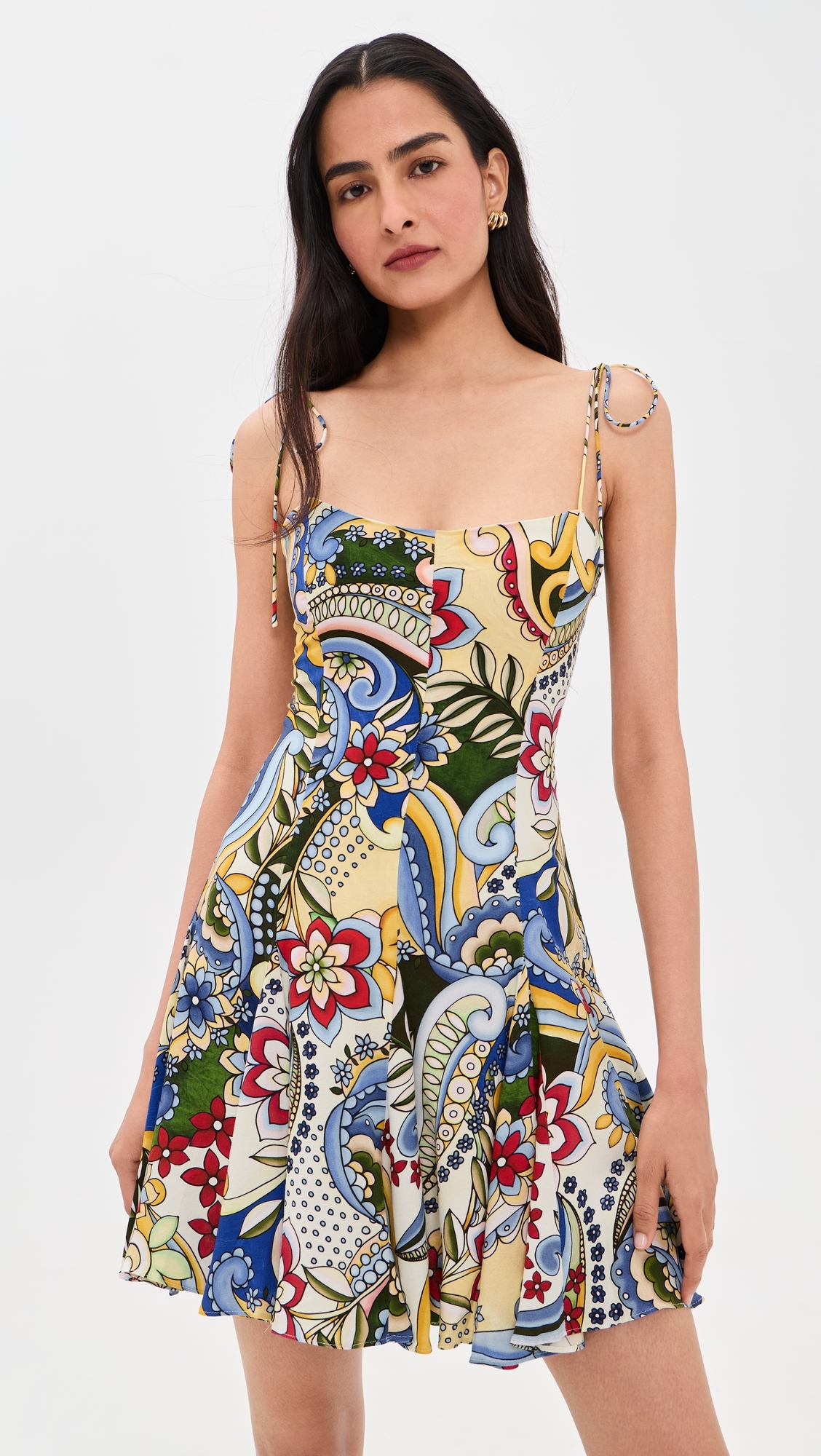 Jeanette Paneled Mini Dress Heat Wave