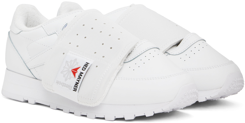 Hed Mayner White Reebok Classics Edition Classic Leather Sneakers