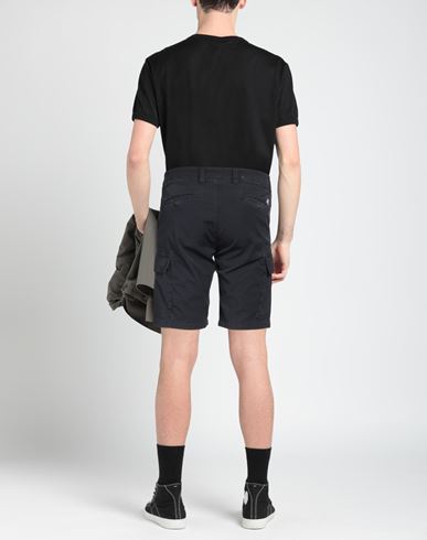 Man Shorts & Bermuda Shorts Navy Size 32 Cotton, Elastane