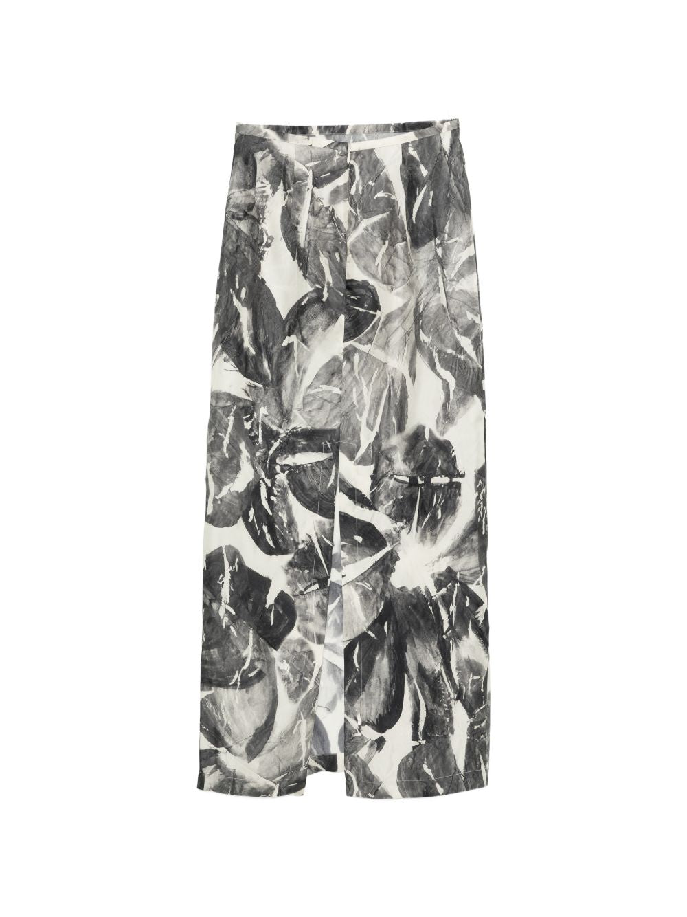 Silk long skirt