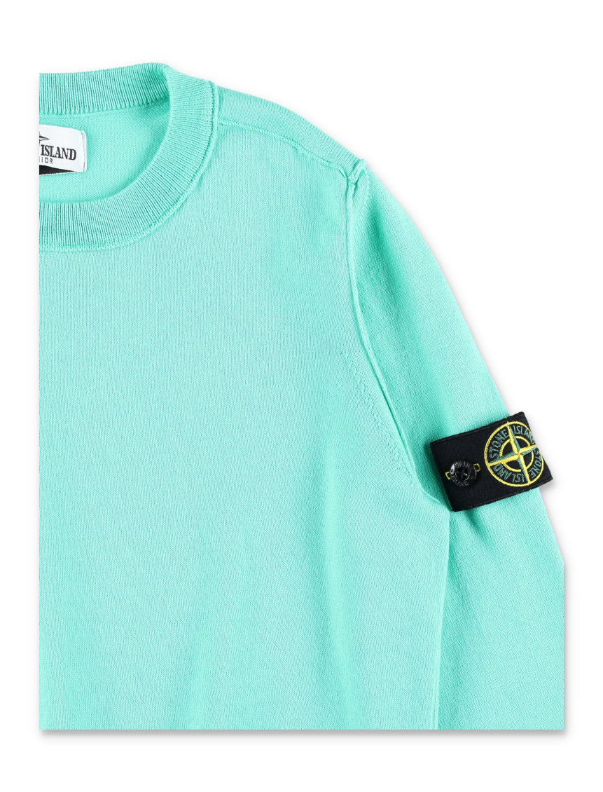 Boys Turquoise Knit Sweatshirt