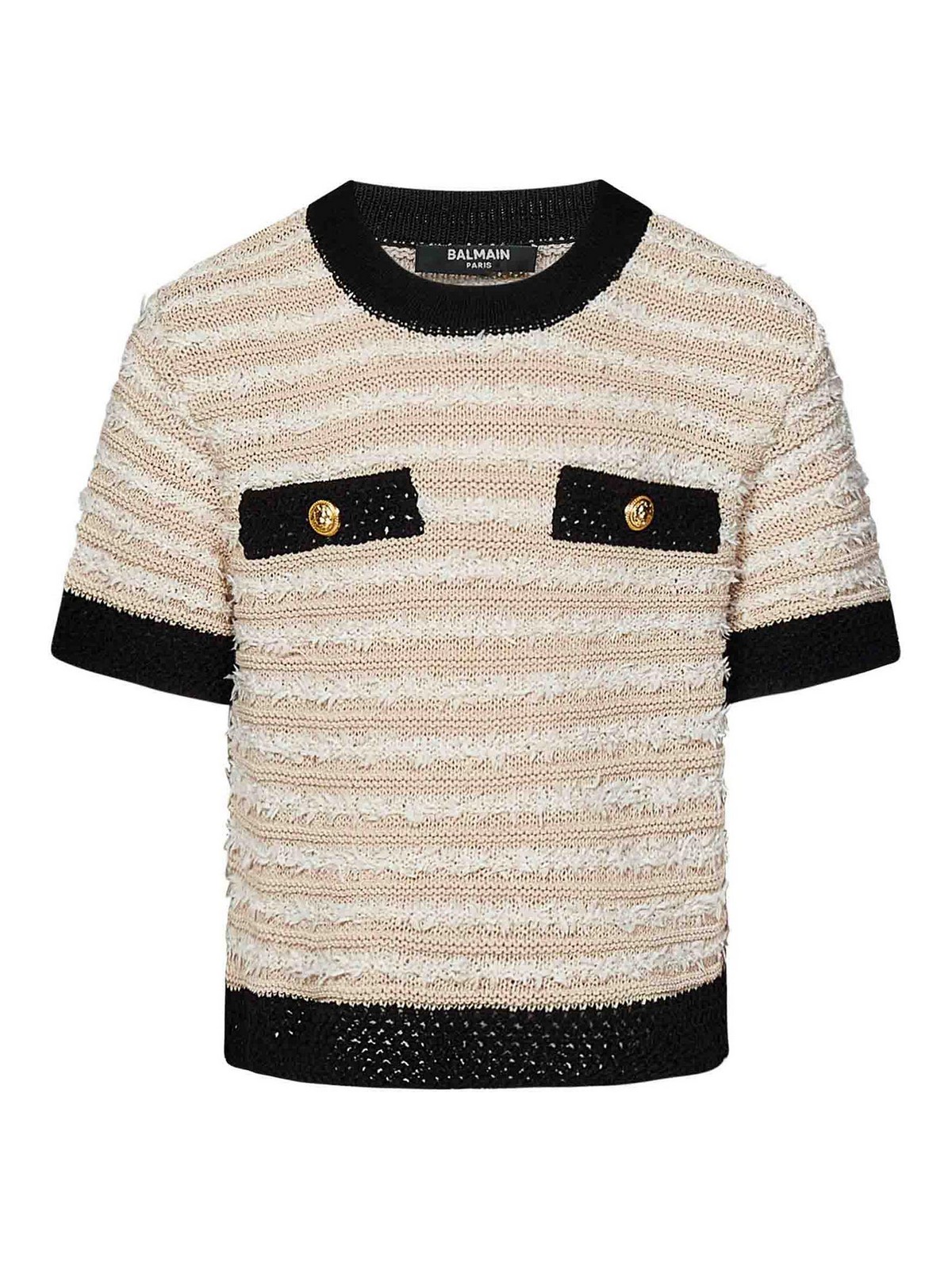 Cotton Sweater With Stripes