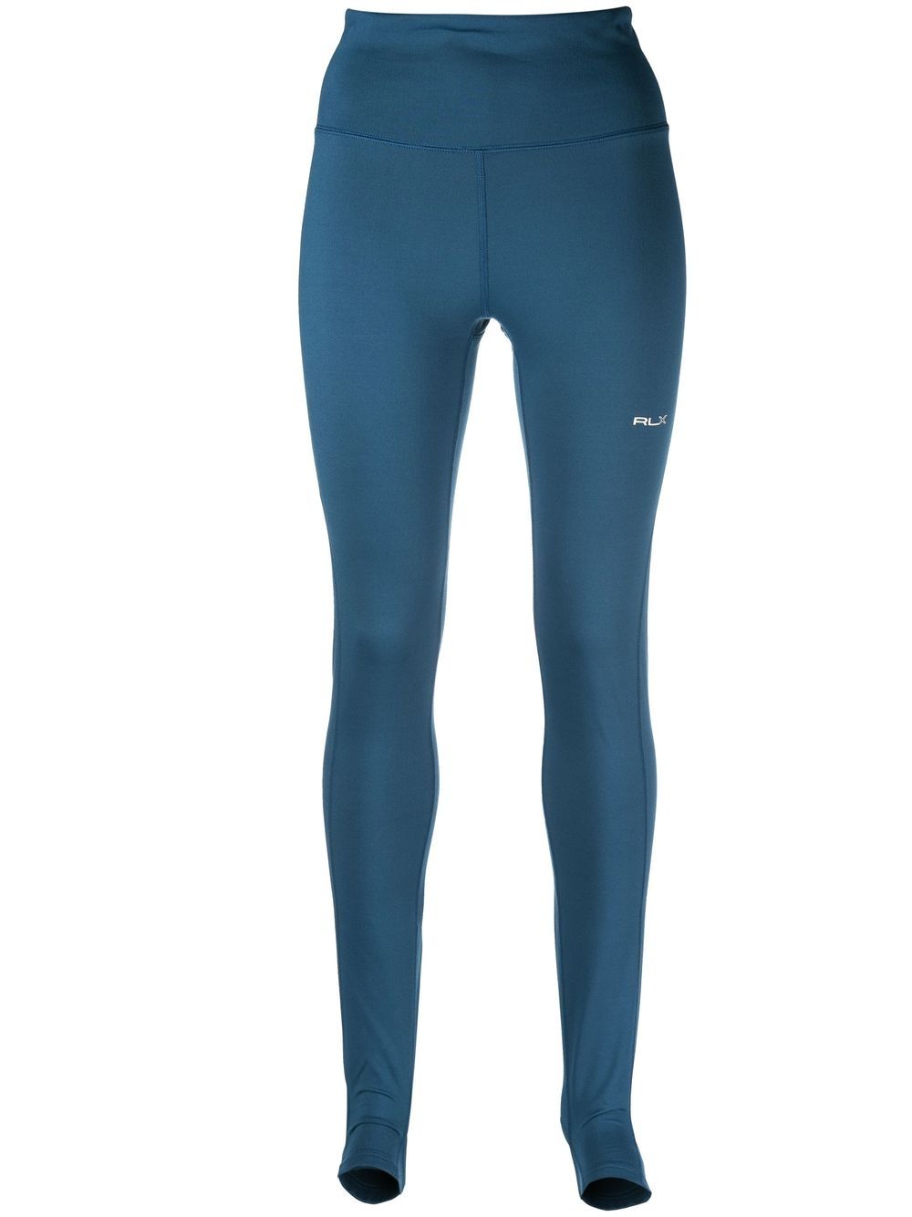 High-waisted performance leggings - Blue