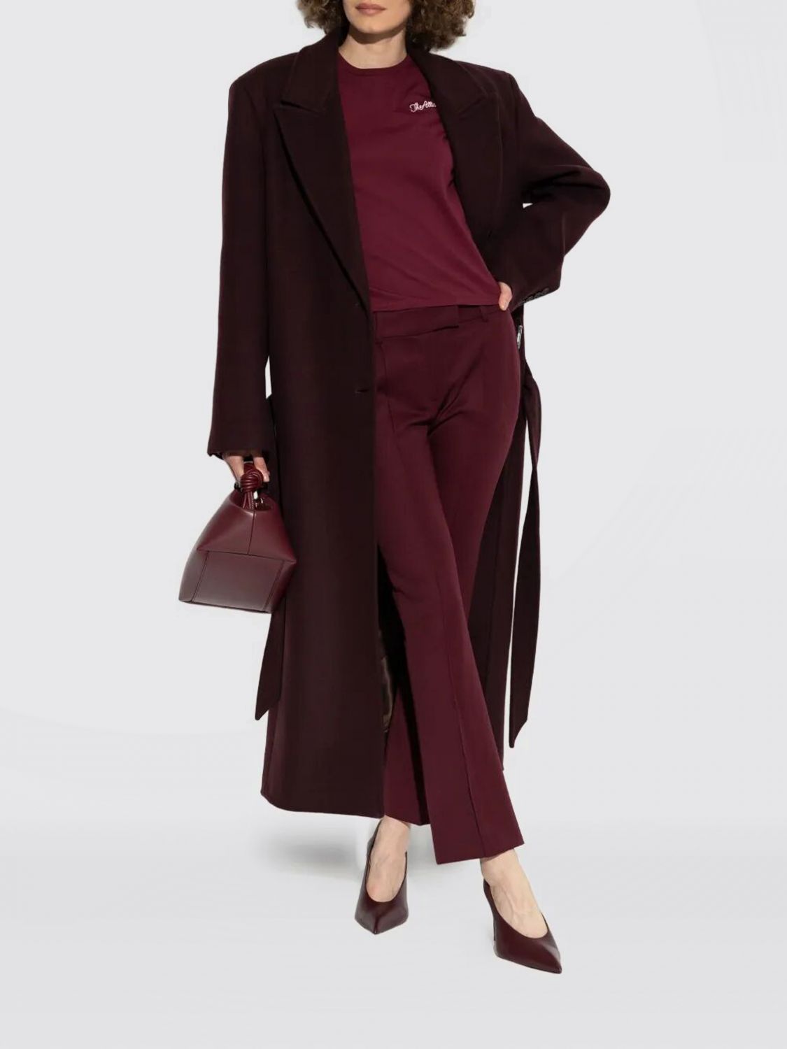 Coat Woman color Burgundy