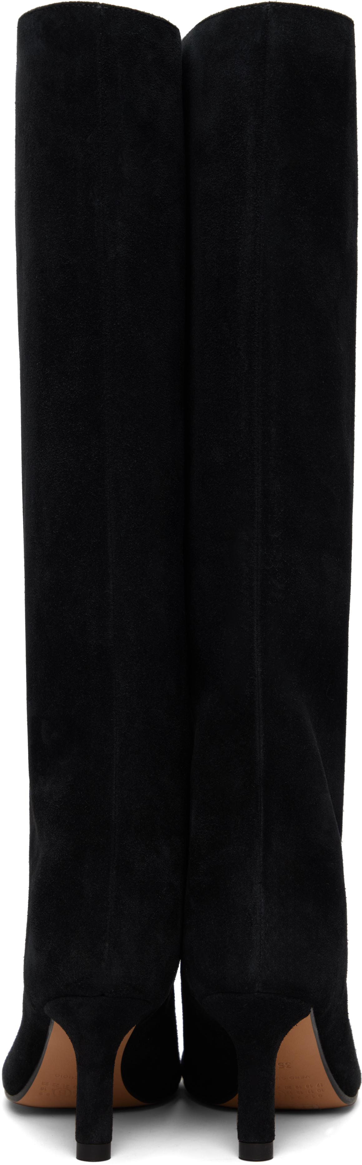 Black Suede Tall Boots