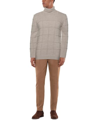 Man Turtleneck Beige Size XXL Cotton, Wool, Viscose, Polyamide