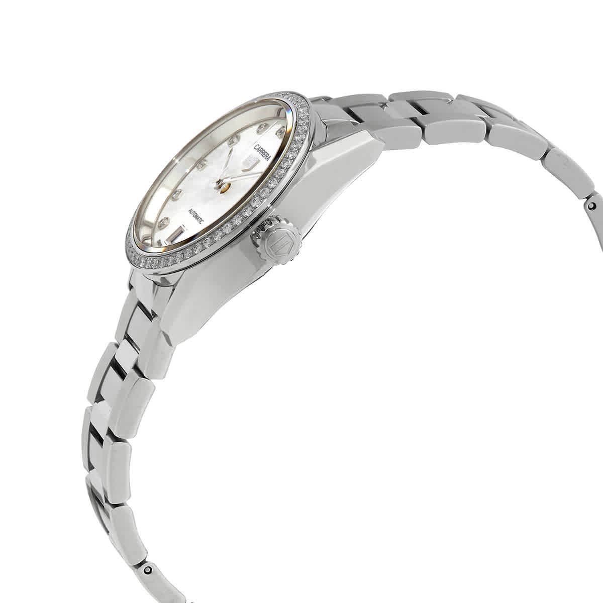 Carrera Automatic Diamond White Mother of Pearl Dial Ladies Watch WBN2414.BA0621