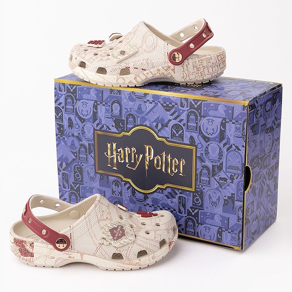 Harry Potter Crocs Marauders Map Classic Clog - Beige