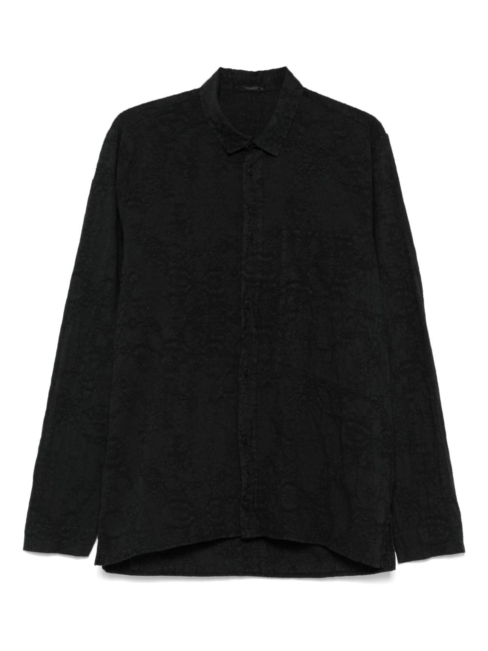 Transit classic-collar shirt - Black