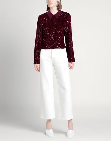 Woman Top Burgundy Size M Polyester