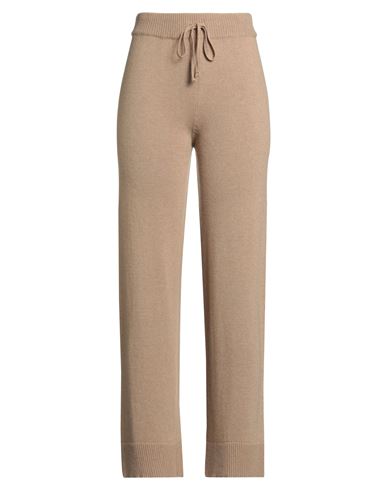 Crochè Woman Pants Camel Size S Polyamide, Viscose, Wool, Cashmere