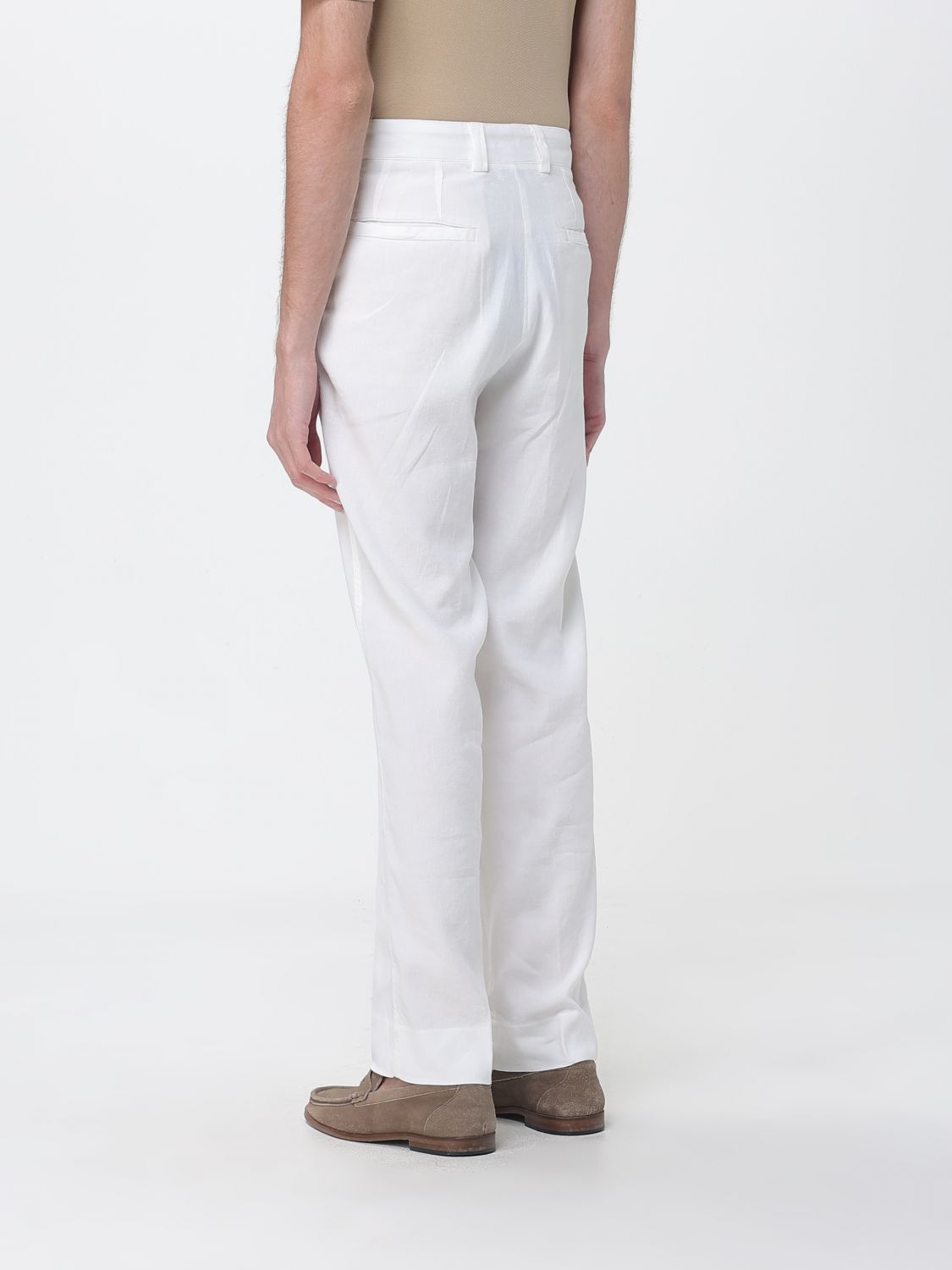 Pants Men color Yellow Cream
