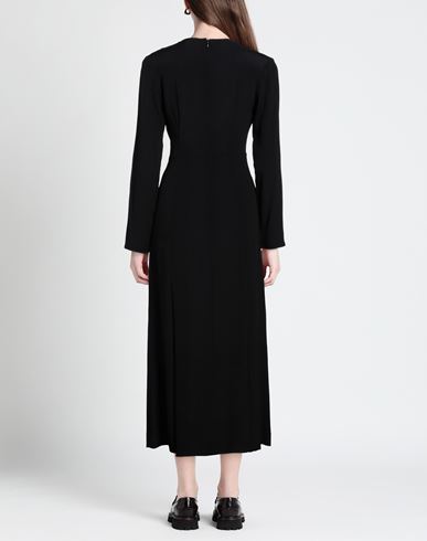Semicouture Woman Midi dress Black Size 10 Acetate, Silk