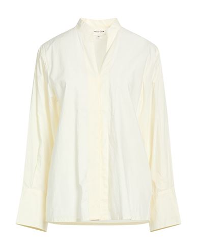 Woman Shirt Ivory Size 8 Cotton