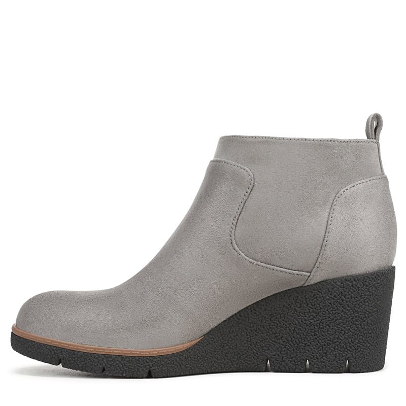 Women's Bianca Wedge Booties (Calm Grey Microfiber)