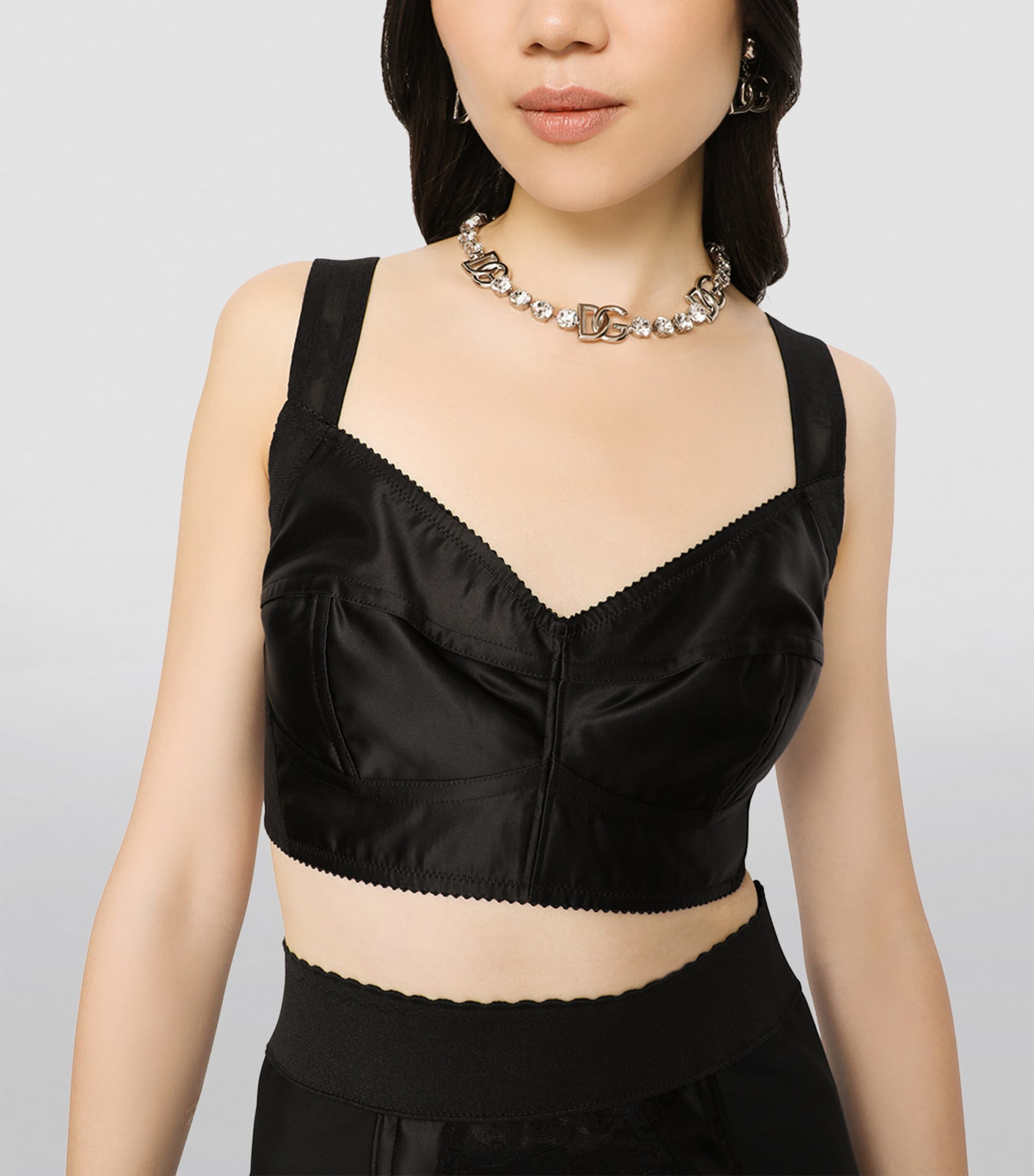 Crystal-Embellished Dg Necklace