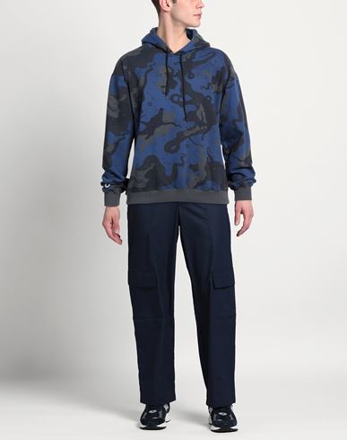 Man Sweatshirt Midnight blue Size L Cotton