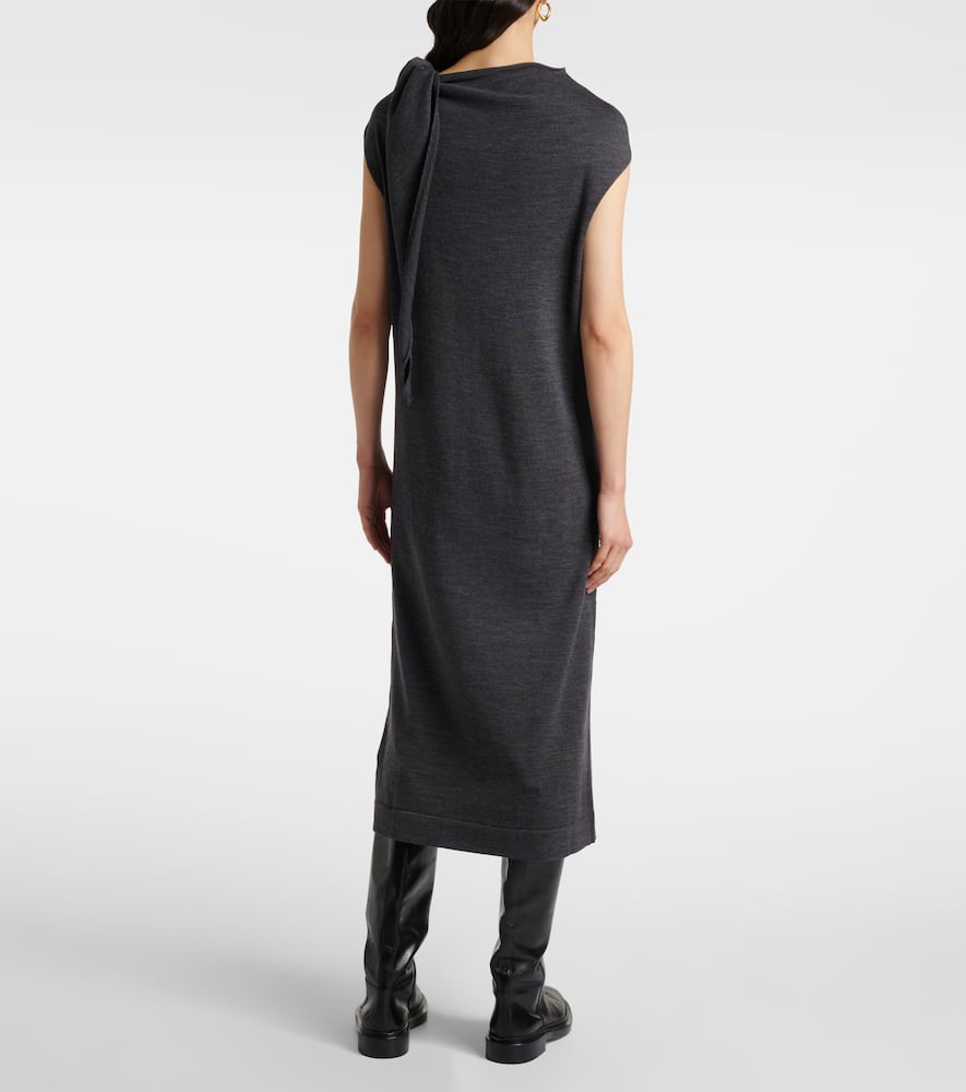 Wool midi dress