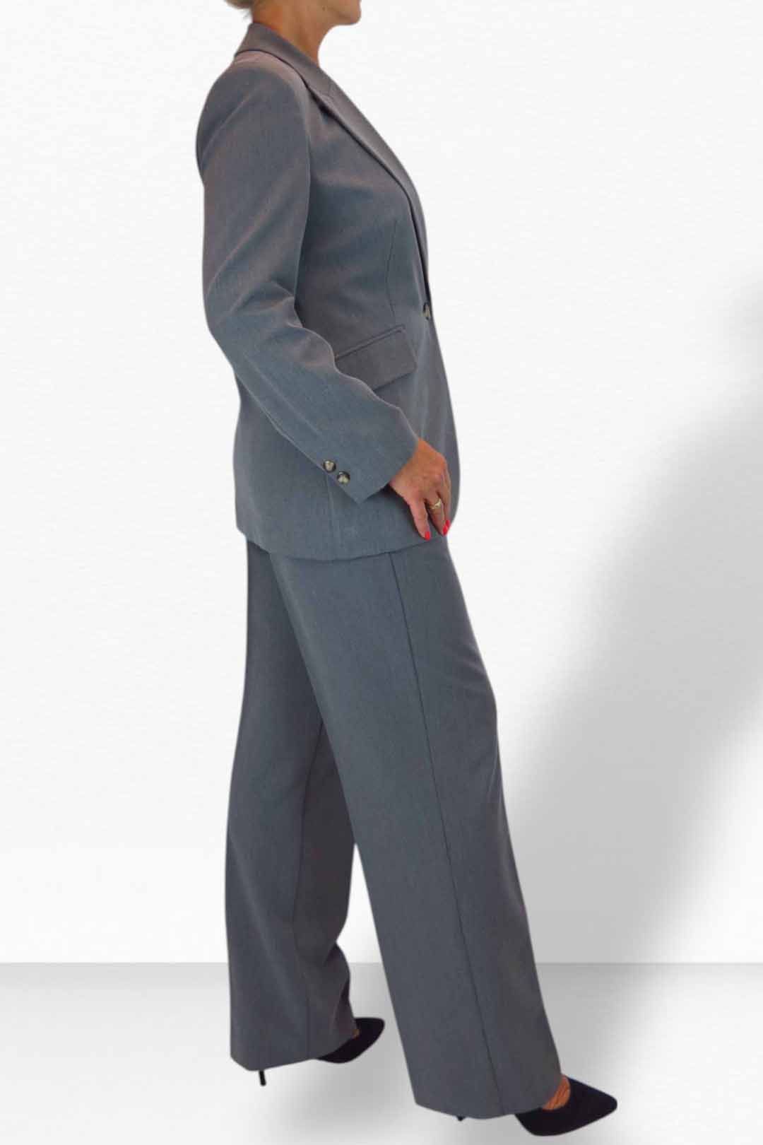 Paulo Due 2 Piece Tailored Trouser Suit In Grey