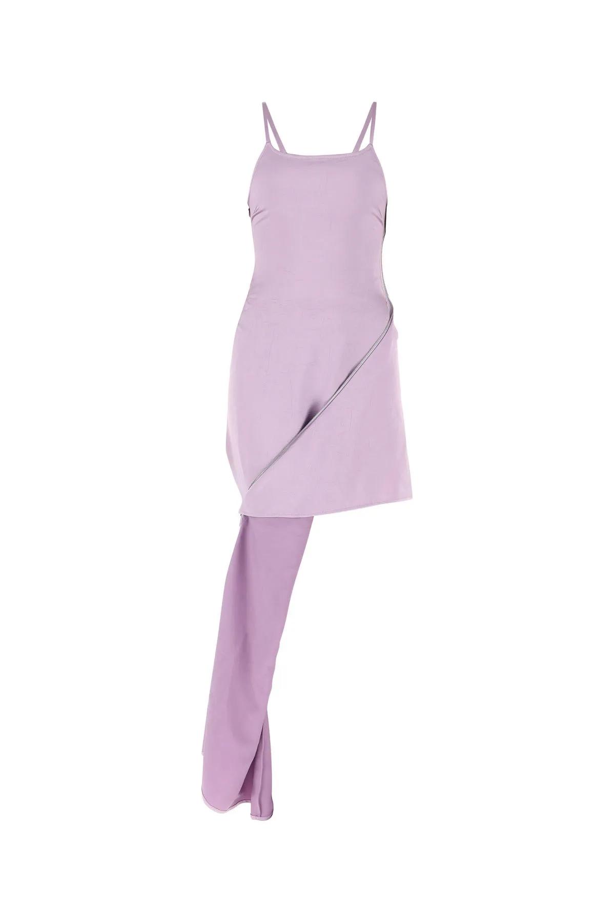 Zip Detail Camisole Dress