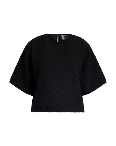 Woman Top Black Size 10 Polyester