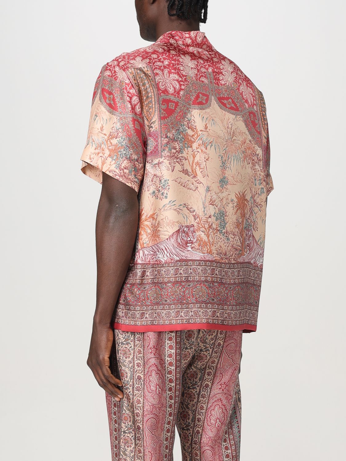 Paisley-print shirt - Neutrals