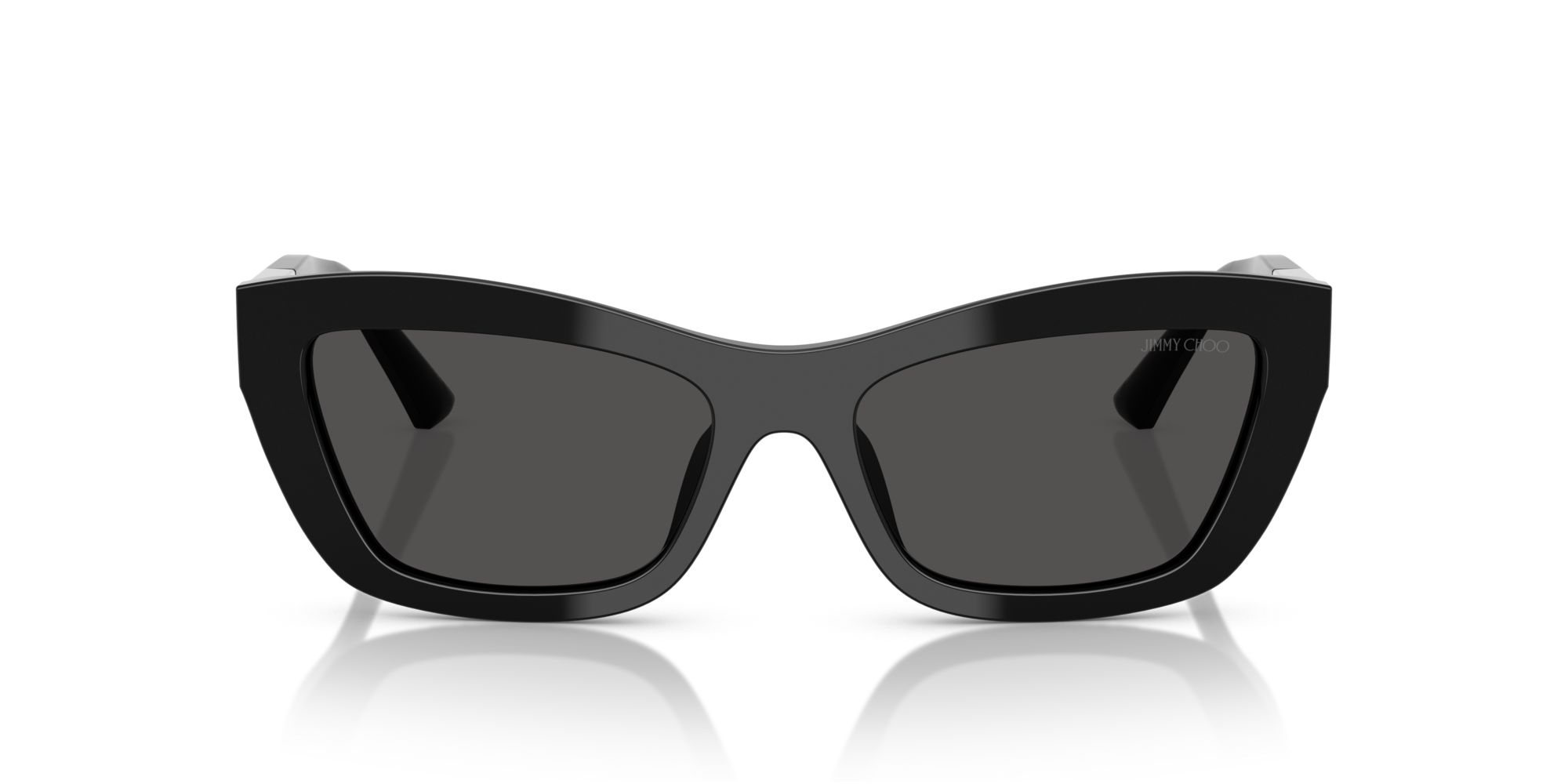 Jimmy Choo Woman Jimmy Choo JC5030U 501787 Sunglasses Acetate Black Grey Cat Eye Norma