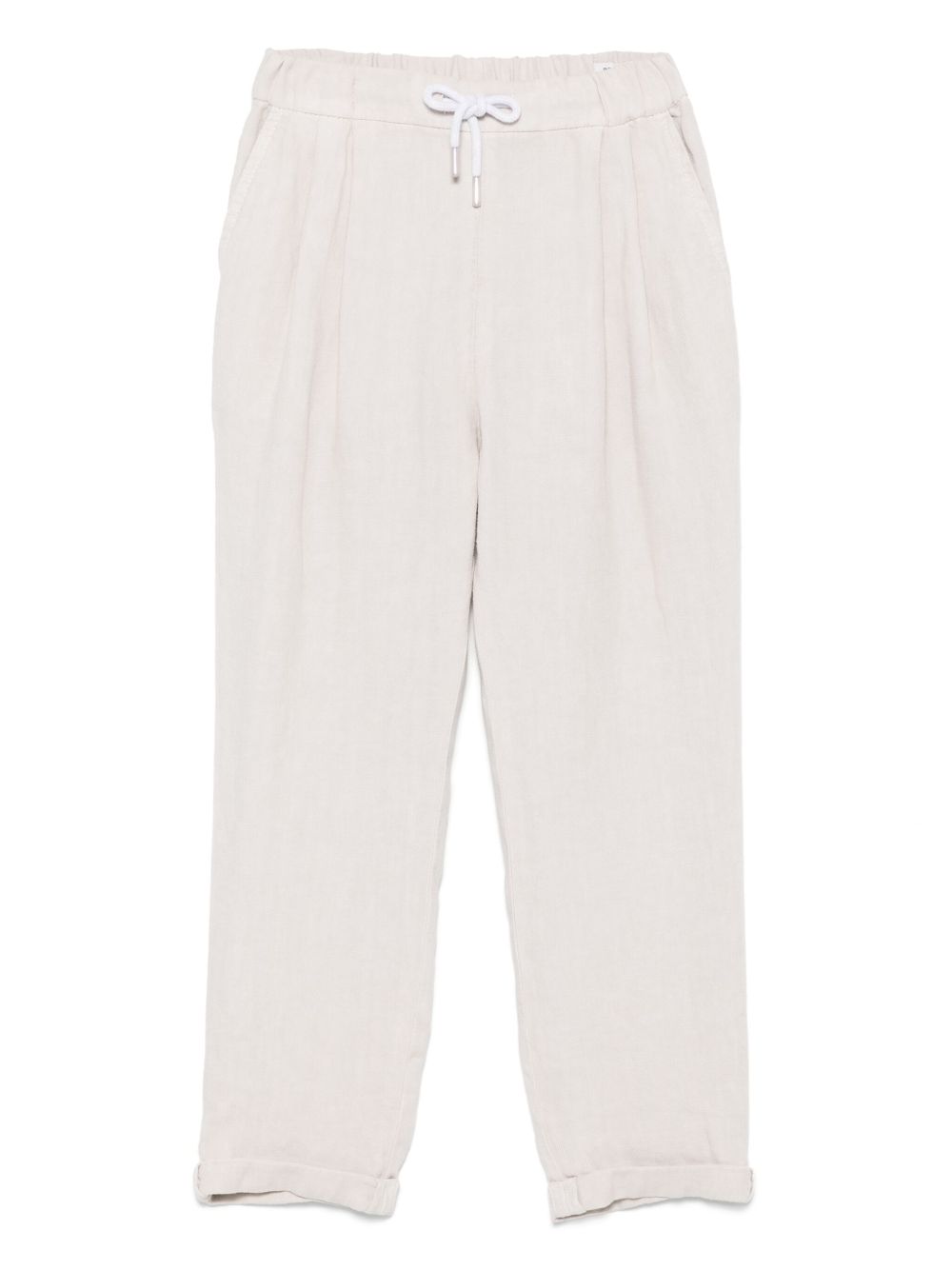 Brunello Cucinelli Kids linen trousers - Neutrals