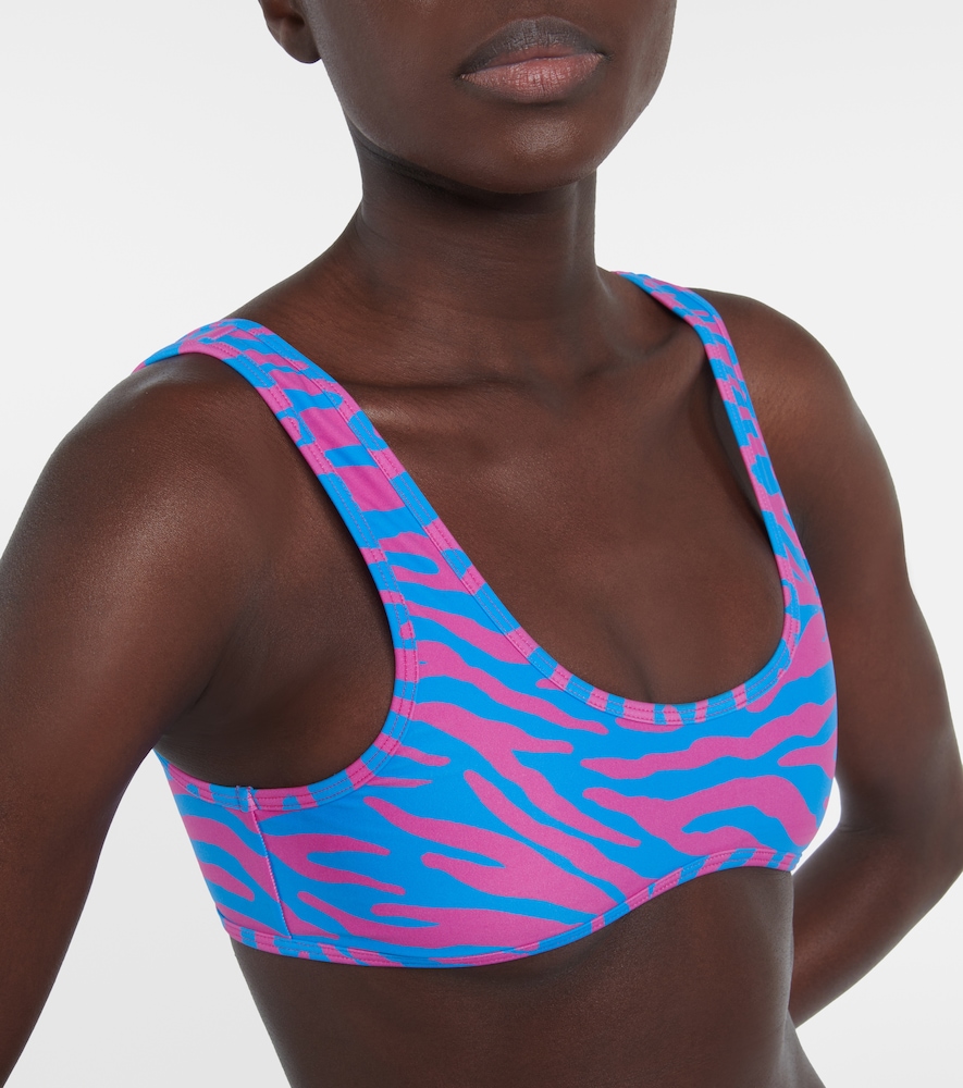 Coolio printed bikini top