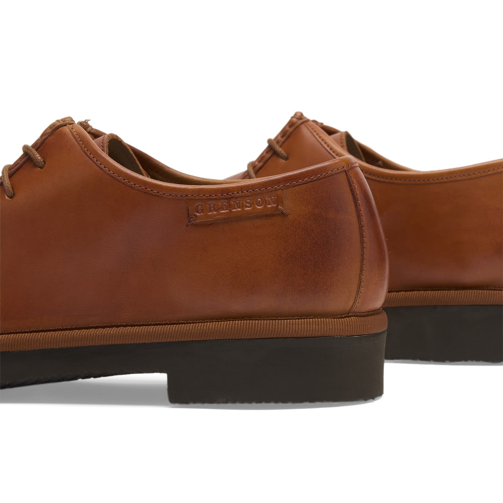 Men's Hubert Derby Shoe in Tan Leather