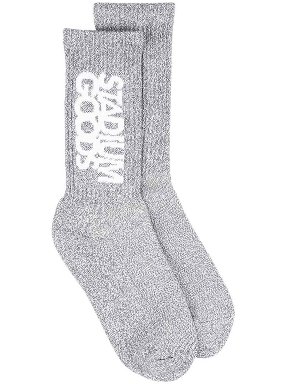Logo-print ''Grey Flannel'' crew socks