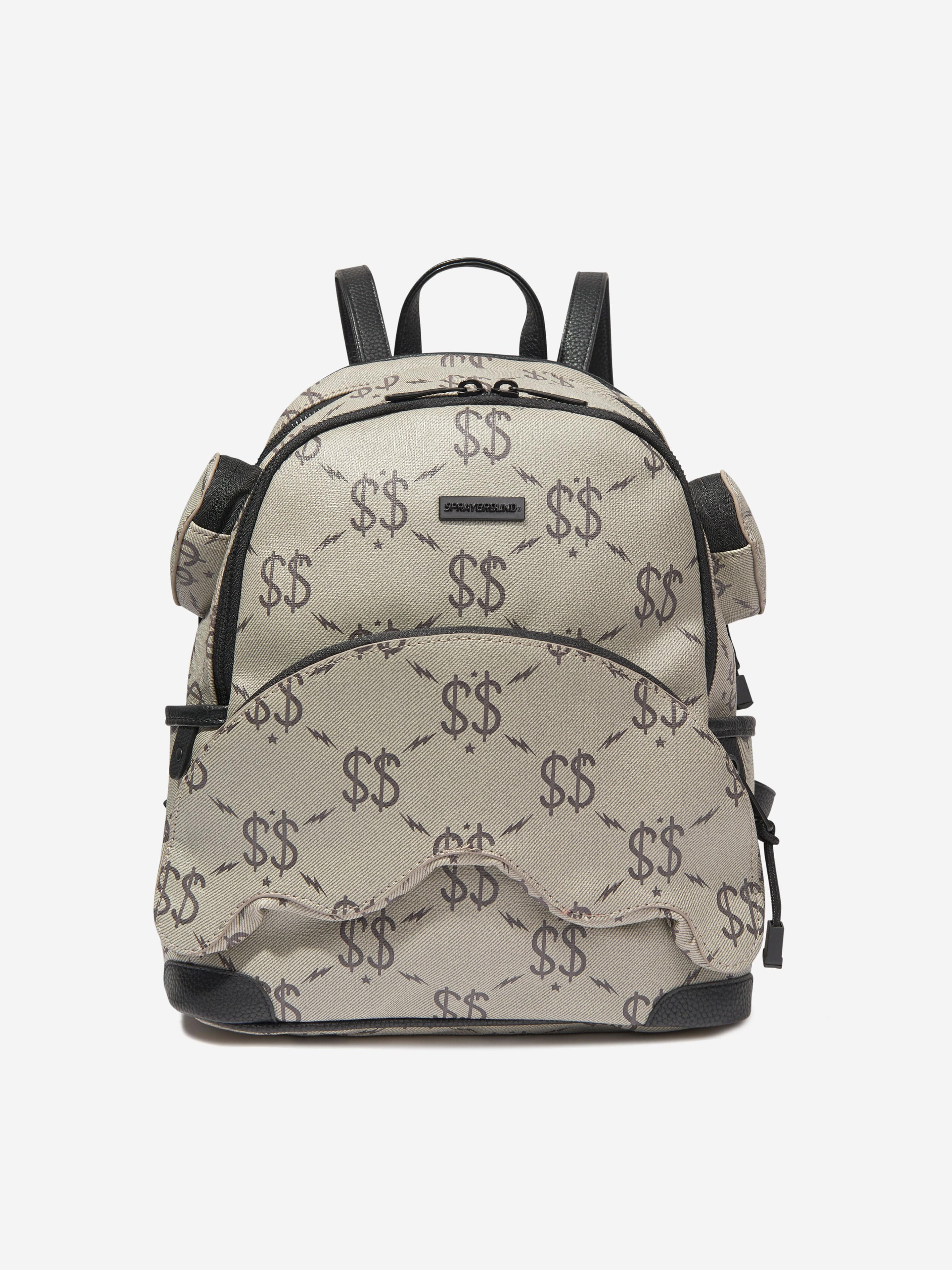 Sprayground Kids Double Money Savage Backpack in Grey (46cm) One size