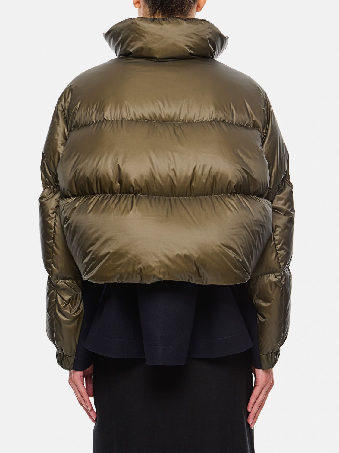 Layered puffer jacket - Green