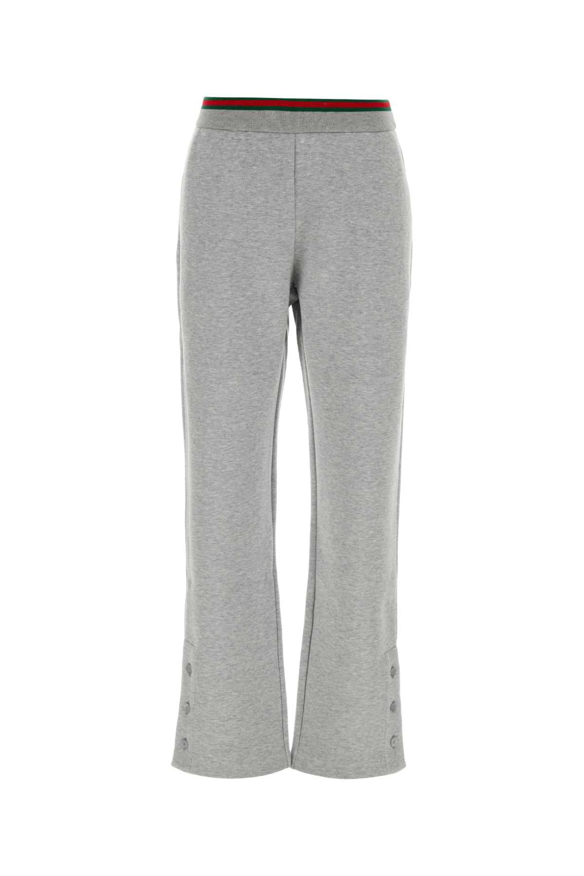 Cotton Blend Joggers — Gray