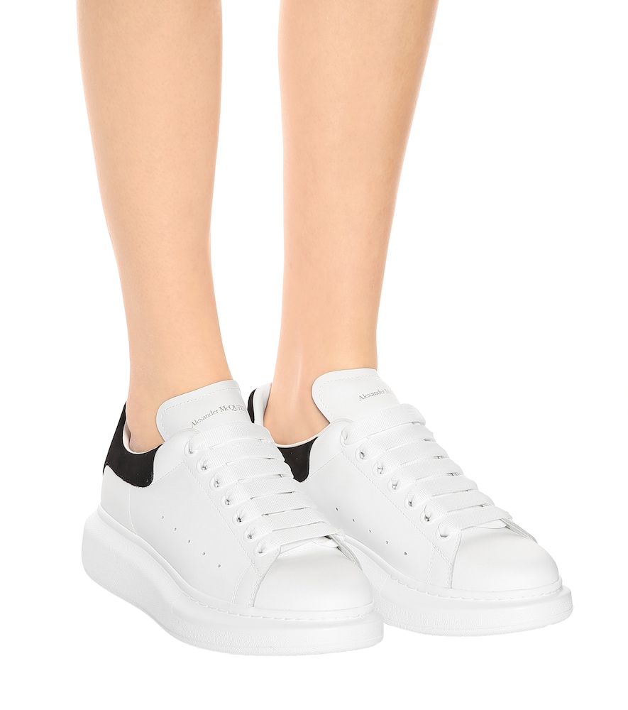 McQueen Oversized leather sneakers
