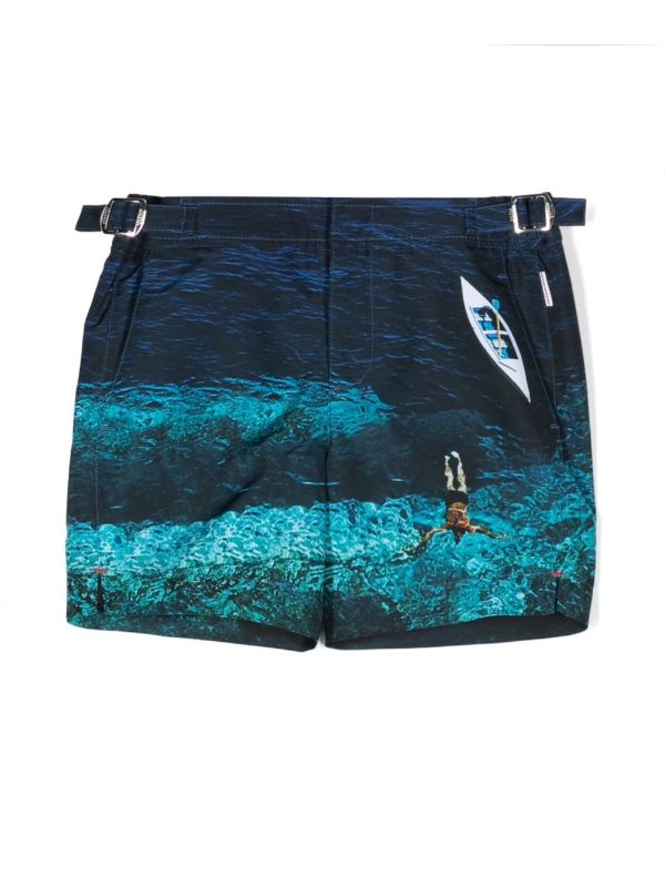 Russell Swim Shorts — Blue