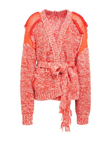 Aviù Woman Cardigan Orange Size 6 Virgin Wool, Acrylic, Polyamide, Mohair wool