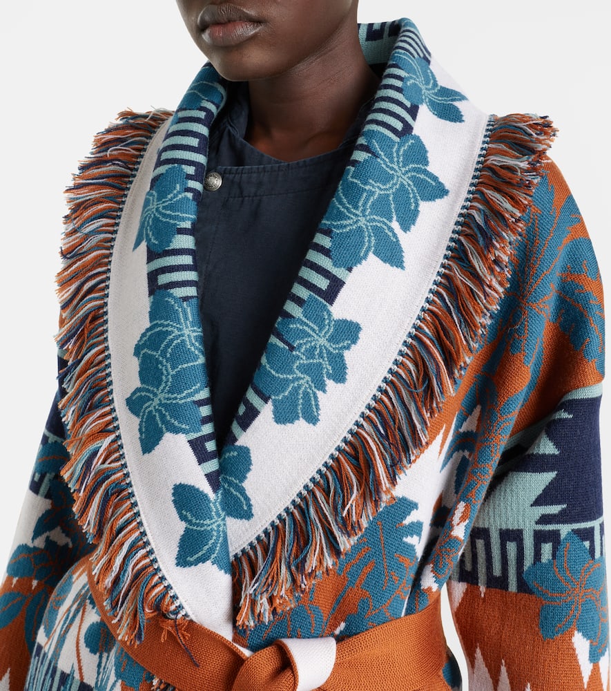 Island Soul jacquard wool cardigan