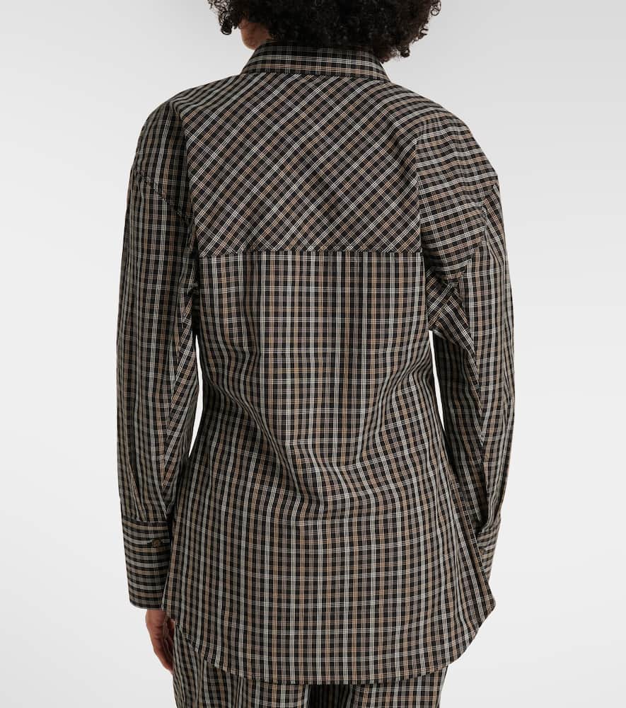 Róhe Checked cotton shirt