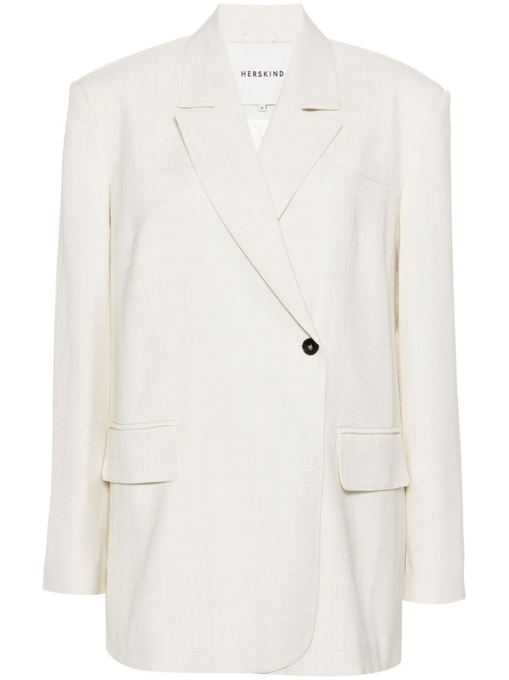 Verner single-breasted blazer - Neutrals