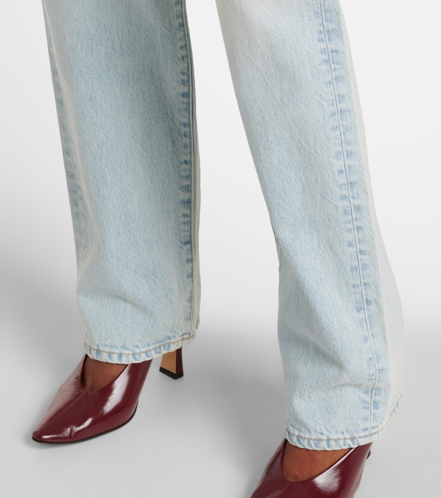 London high-rise straight jeans