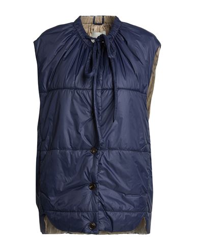 T_coat Woman Vest Navy Size 6 Polyamide