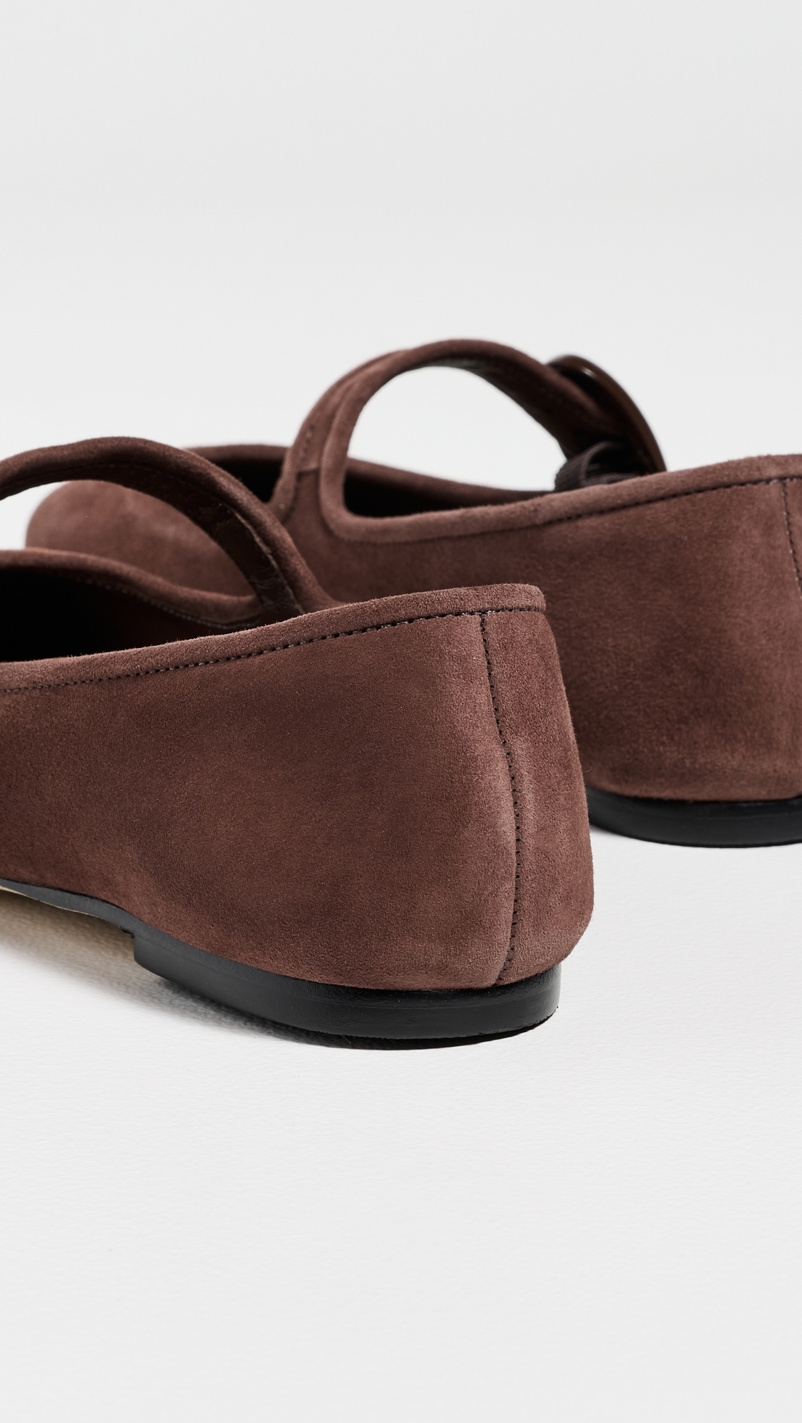 Verona Ballet Flats Brown Suede