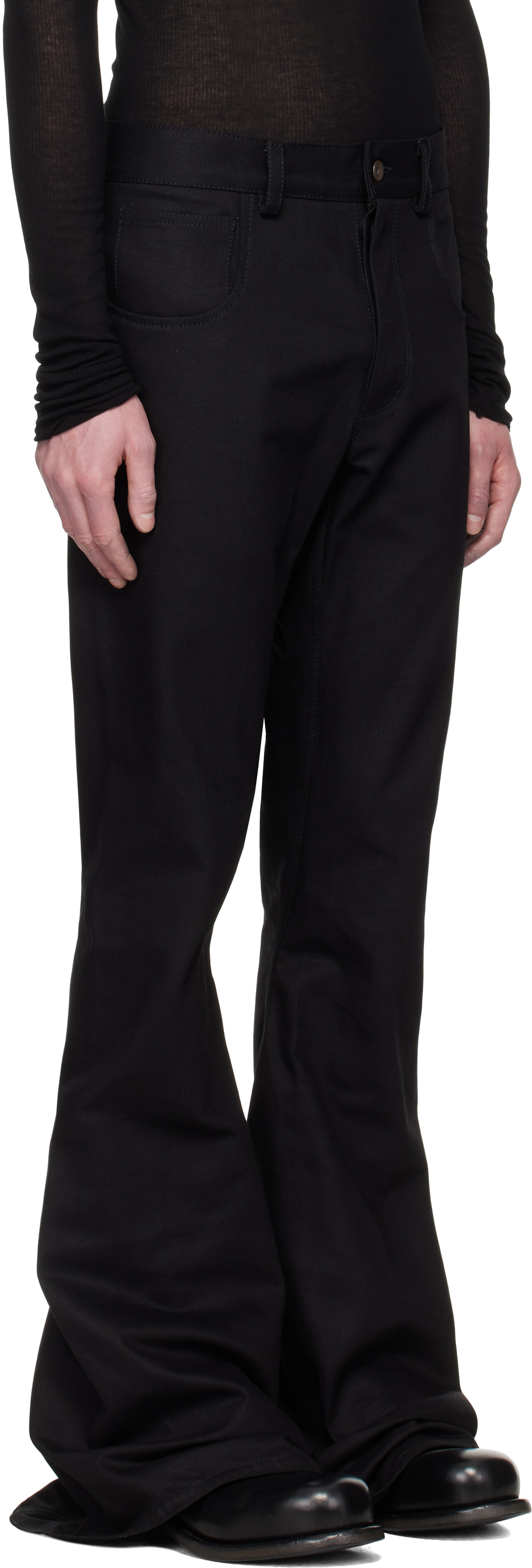 A Diciannoveventitre 남성 블랙 JLR2 데님 진 251264M186005