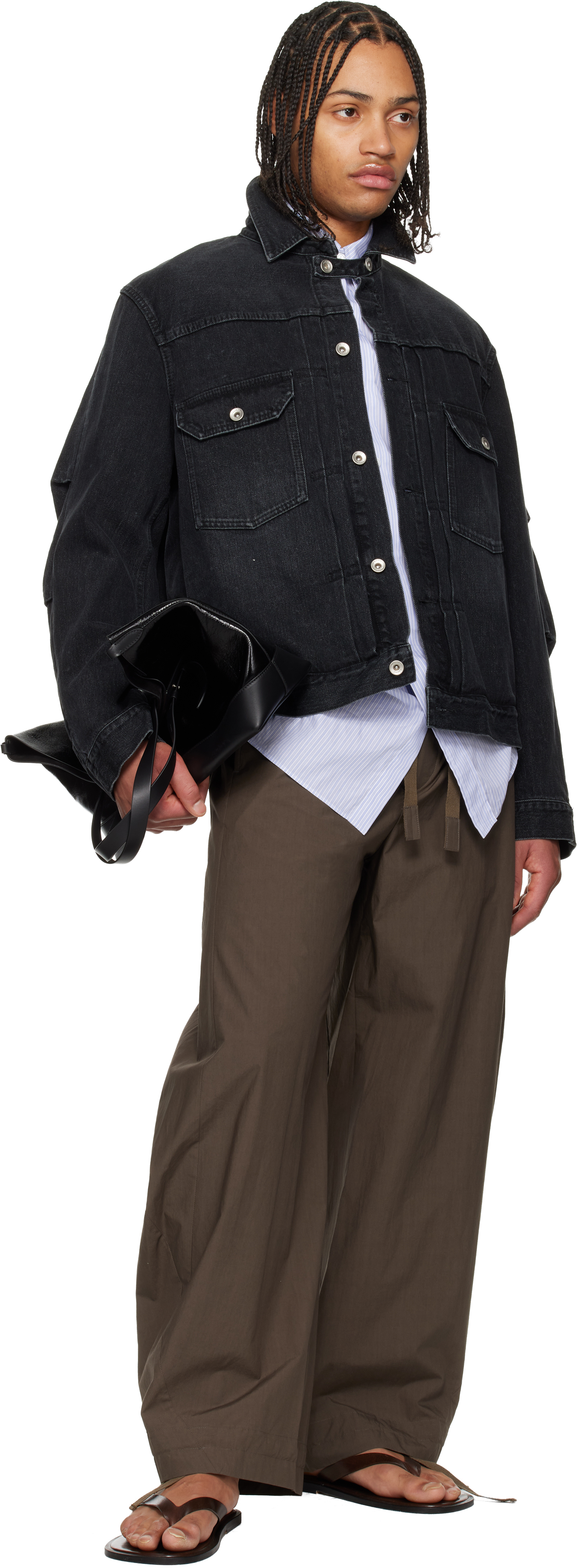 Black Faded Denim Jacket