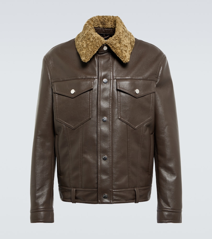 Boyce regenerated leather jacket