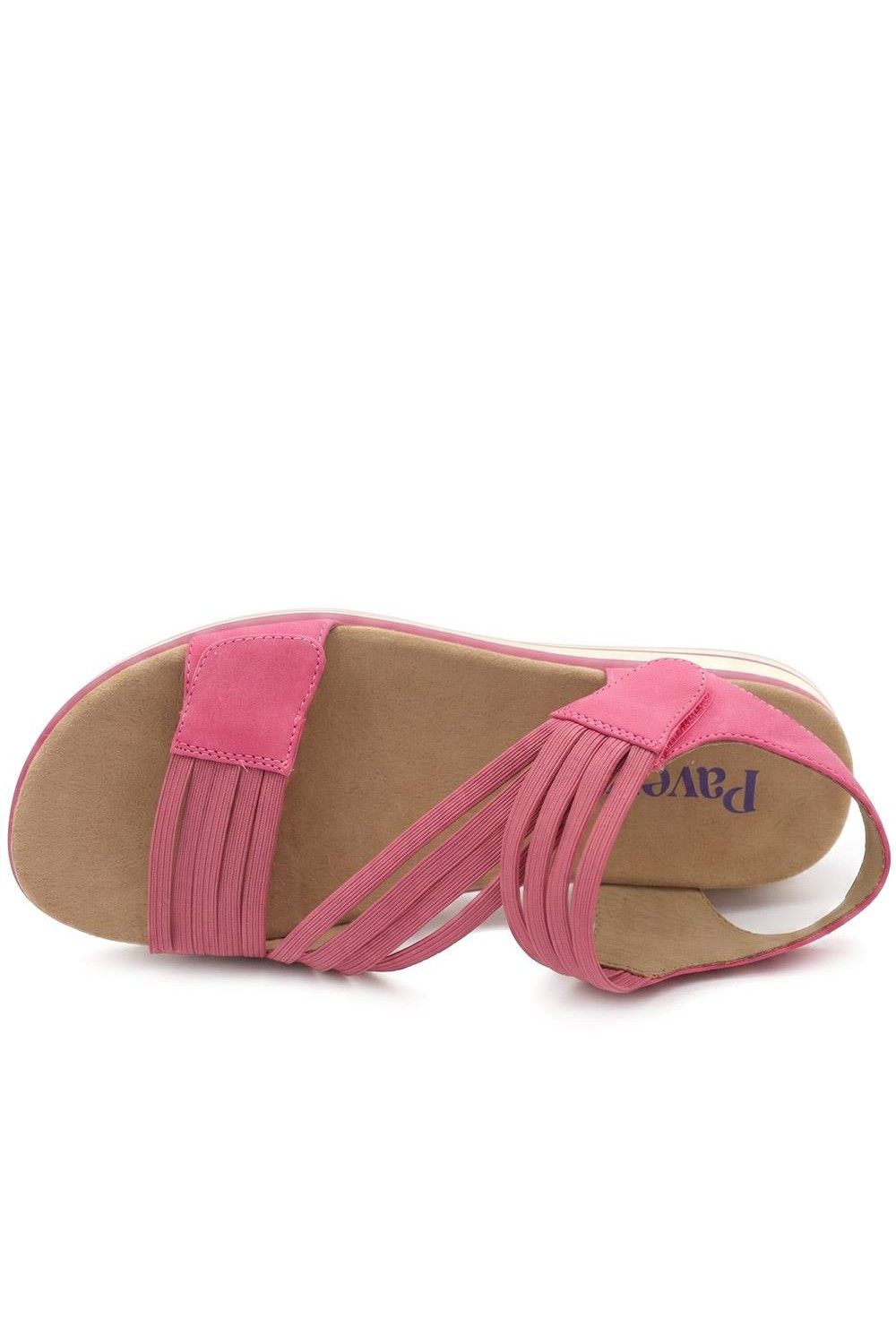 Pavers Women's Chunky Lightweight Adjustable Sandals in Bright Pink