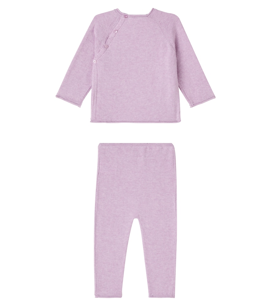 Loana cotton and cashmere sweater and pants set